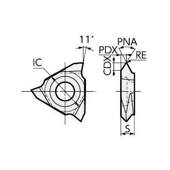住友電気工業（株） SEC-溝入れバイト インサート TTER ＳＥＣ－溝入れバイト　インサート TTER3601530 AC1030U