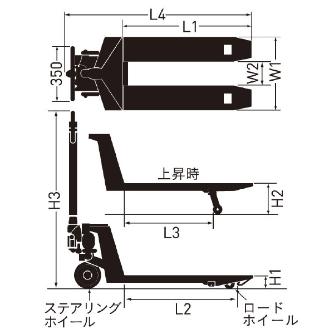 （株）をくだ屋技研 環境配慮キャッチパレットトラック 低床 環境配慮キャッチパレットトラック　低床 PS-CP-15L-140H