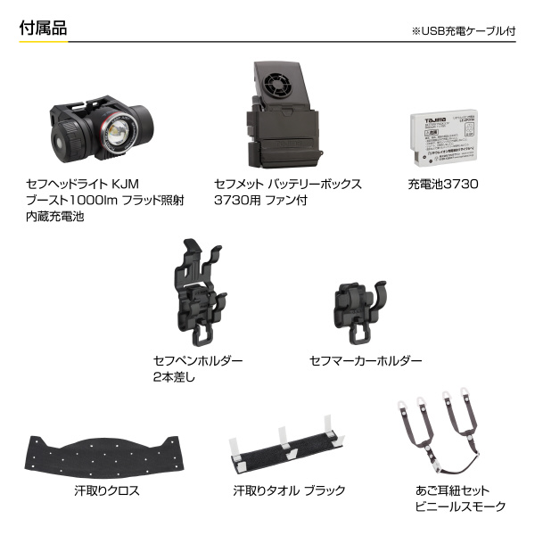 （株）ＴＪＭデザイン セフメット電気工推奨セット セフメット電気工推奨セット　黒シールド付 HSBKSEA