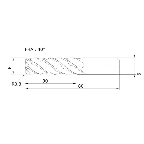 三菱マテリアル（株） スマートミラクルエンドミル VQELCSRB スマートミラクルエンドミル VQELCSRB D0600R030