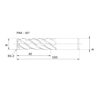 三菱マテリアル（株） スマートミラクルエンドミル VQELCSRB スマートミラクルエンドミル VQELCSRB D0800R020