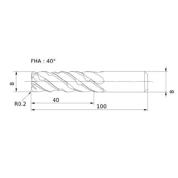 三菱マテリアル（株） スマートミラクルエンドミル VQELCSRB スマートミラクルエンドミル VQELCSRB D0800R020
