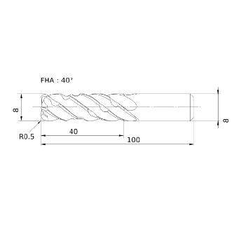 三菱マテリアル（株） スマートミラクルエンドミル VQELCSRB スマートミラクルエンドミル VQELCSRB D0800R050