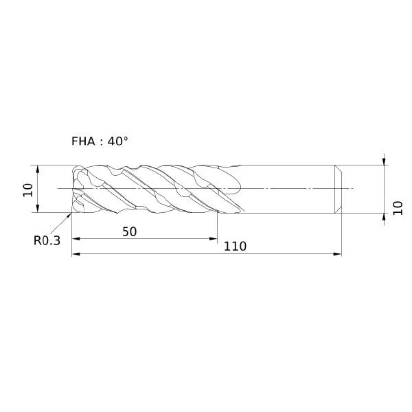 三菱マテリアル（株） スマートミラクルエンドミル VQELCSRB スマートミラクルエンドミル VQELCSRB D1000R030