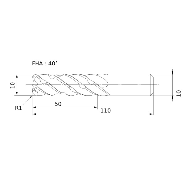 三菱マテリアル（株） スマートミラクルエンドミル VQELCSRB スマートミラクルエンドミル VQELCSRB D1000R100