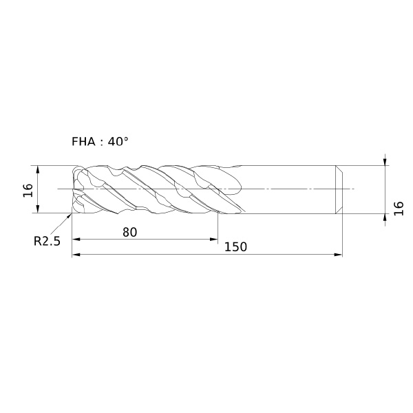 三菱マテリアル（株） スマートミラクルエンドミル VQELCSRB スマートミラクルエンドミル VQELCSRB D1600R250