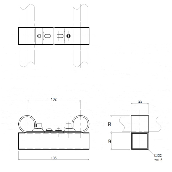 ＴＭＥＨジャパン（株） パイプ抜き差し受け金具 PIRA パイプ抜き差し受け金具 PIRA-15-1