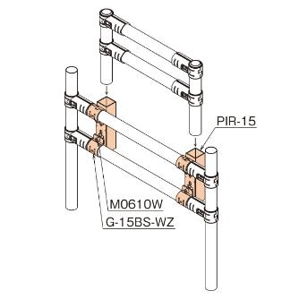 ＴＭＥＨジャパン（株） パイプ抜き差し受け金具 PIRA パイプ抜き差し受け金具 PIRA-15-1