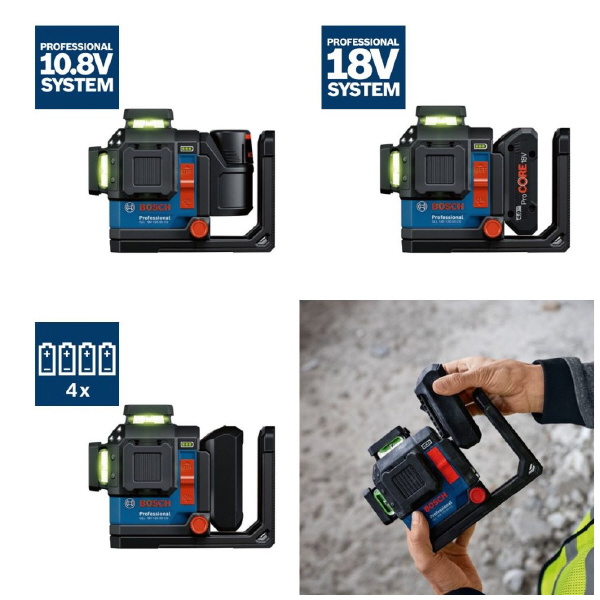 ボッシュ（株） レーザー墨出し器 レーザー墨出し器 GLL18V-120-33CG