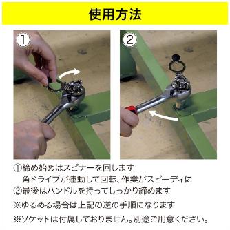 ジェフコム（株） ラチェットレンチハンドル HDSP ラチェットレンチハンドル HDSP-38