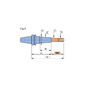（株）ＭＳＴコーポレーション スリムライン ミルボア BT40-SLSB20 スリムライン　ミルボア BT40-SLSB20-125-M42-MB50