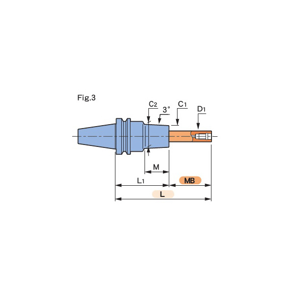 （株）ＭＳＴコーポレーション スリムライン ミルボア BT40-SLRB32 スリムライン　ミルボア BT40-SLRB32-95-M42-MB50