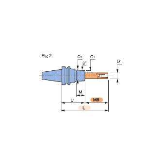 （株）ＭＳＴコーポレーション スリムライン ミルボア BT30-SLRA20 スリムライン　ミルボア BT30-SLRA20-65-M22-MB50