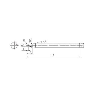 ＴＯＷＡ（株） CBNラジアスエンドミル CBNLR ＣＢＮラジアスエンドミル CBNLR-2-0.4xR0.03xL1.0