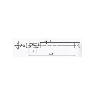 ＴＯＷＡ（株） ionDepoU 超硬スクエアエンドミル IUS-2 ｉｏｎＤｅｐｏＵ　超硬スクエアエンドミル IUS-2-1.0x2.0