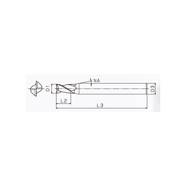 ＴＯＷＡ（株） ionDepoU 超硬スクエアエンドミル IUS-2 ｉｏｎＤｅｐｏＵ　超硬スクエアエンドミル IUS-2-2.9x5.8