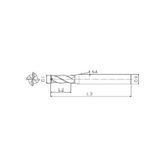 ＴＯＷＡ（株） ionDepoU 超硬スクエアエンドミル IUS-4 ｉｏｎＤｅｐｏＵ　超硬スクエアエンドミル IUS-4-20.0x50.0