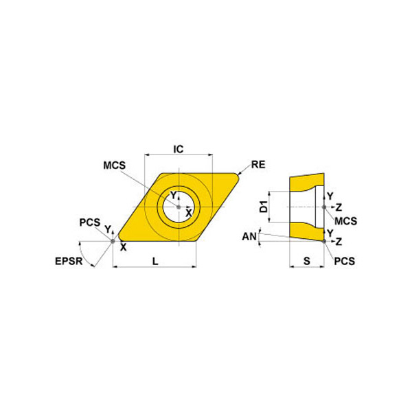 三菱マテリアル（株） 旋削用インサート DCMT 旋削用インサート（超硬コーティング） DCMT070202-LM MC7125