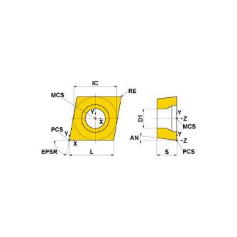 三菱マテリアル（株） 旋削用インサート CCMH 旋削用インサート（超硬コーティング） CCMH060202-MV MP7135