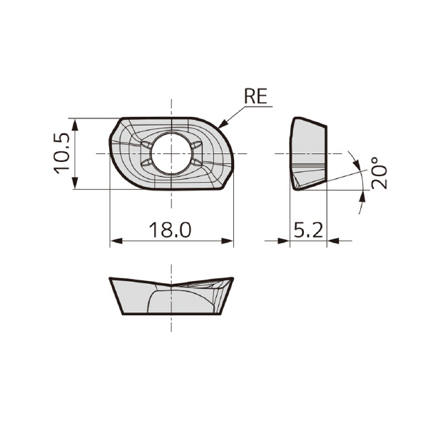 住友電気工業（株） カッタチップ AOMT-G カッタチップ AOMT170502PEER-G ACS1000