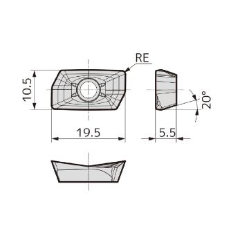 住友電気工業（株） カッタチップ AOMT-L カッタチップ AOMT170508PEER-L ACS3000