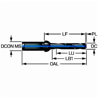 サンドビック（株） コロドリルDE10 チップドリル 【F】 DE10 コロドリルＤＥ１０　チップドリル　【Ｆ】 DE10-D1300-130L16-8