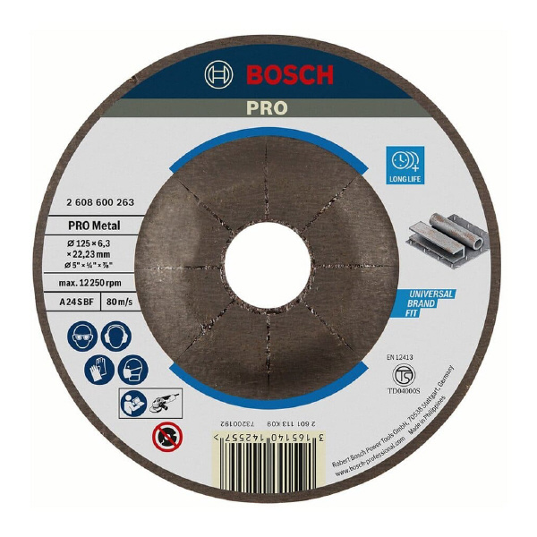 ボッシュ（株） PRO研削砥石 ＰＲＯ１２５ｍｍ研削砥石鉄用 2608600263