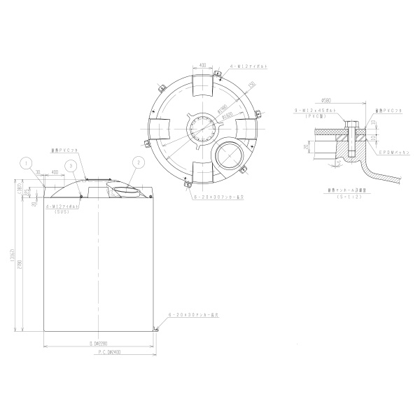 スイコー（株） スイコー耐熱タンク 耐熱タンク LA-10000ﾀｲﾈﾂ