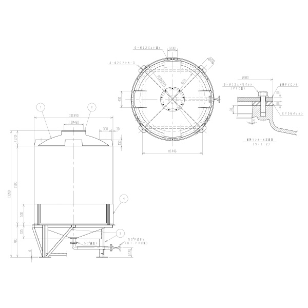 スイコー（株） スイコー耐熱タンク 耐熱タンク HT-5000ﾀｲﾈﾂ