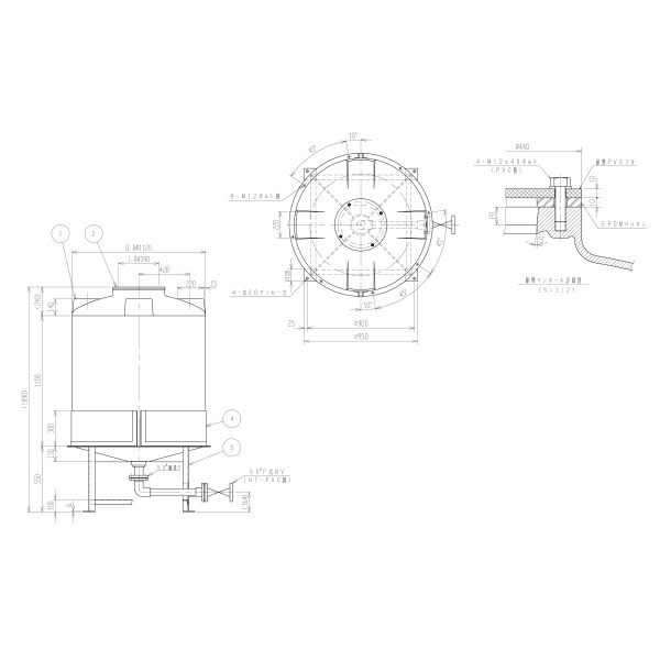 スイコー（株） スイコー耐熱タンク 耐熱タンク HT-1000ﾀｲﾈﾂ