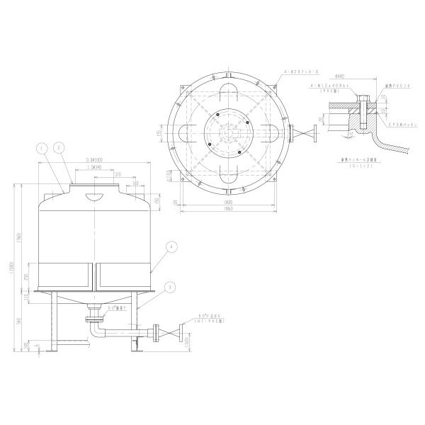 スイコー（株） スイコー耐熱タンク 耐熱タンク HT-500ﾀｲﾈﾂ