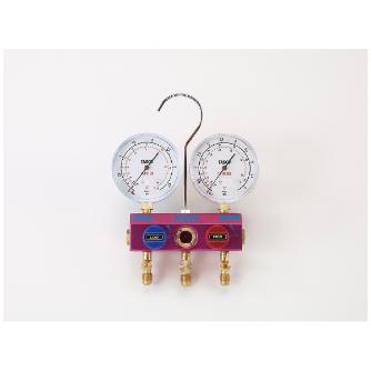 （株）イチネンＴＡＳＣＯ R410A・32ゲージマニホールド TA122 Ｒ４１０Ａ・３２ゲージマニホールド TA122GB