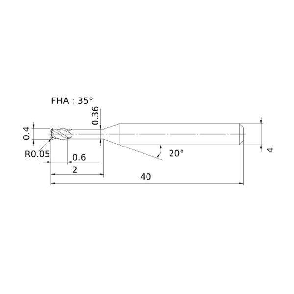 三菱マテリアル（株） SMART MIRACLEエンドミル VQ4XLRBD ＳＭＡＲＴ　ＭＩＲＡＣＬＥエンドミル VQ4XLRBD0040R005N020
