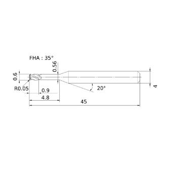 三菱マテリアル（株） SMART MIRACLEエンドミル VQ4XLRBD ＳＭＡＲＴ　ＭＩＲＡＣＬＥエンドミル VQ4XLRBD0060R005N048
