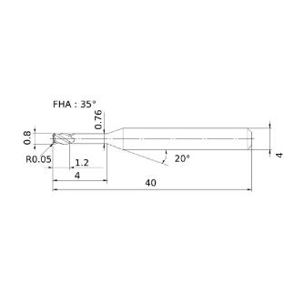 三菱マテリアル（株） SMART MIRACLEエンドミル VQ4XLRBD ＳＭＡＲＴ　ＭＩＲＡＣＬＥエンドミル VQ4XLRBD0080R005N040