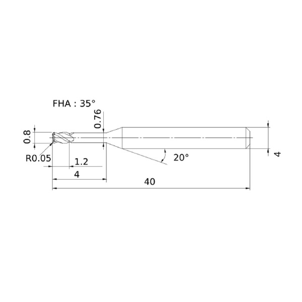 三菱マテリアル（株） SMART MIRACLEエンドミル VQ4XLRBD ＳＭＡＲＴ　ＭＩＲＡＣＬＥエンドミル VQ4XLRBD0080R005N040