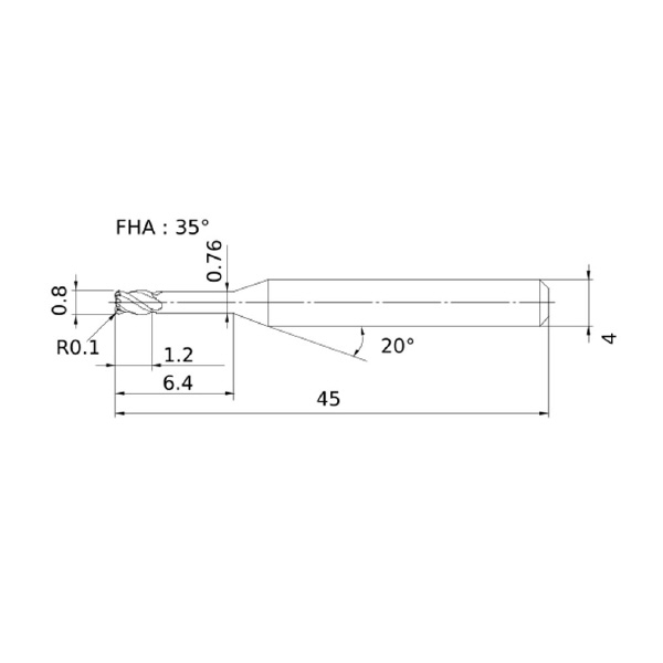 三菱マテリアル（株） SMART MIRACLEエンドミル VQ4XLRBD ＳＭＡＲＴ　ＭＩＲＡＣＬＥエンドミル VQ4XLRBD0080R010N064