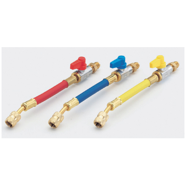 （株）イチネンＴＡＳＣＯ バルブ付ホースアダプター(R407C) TA131R バルブ付ホースアダプタ－（Ｒ４０７Ｃ） TA131R-1