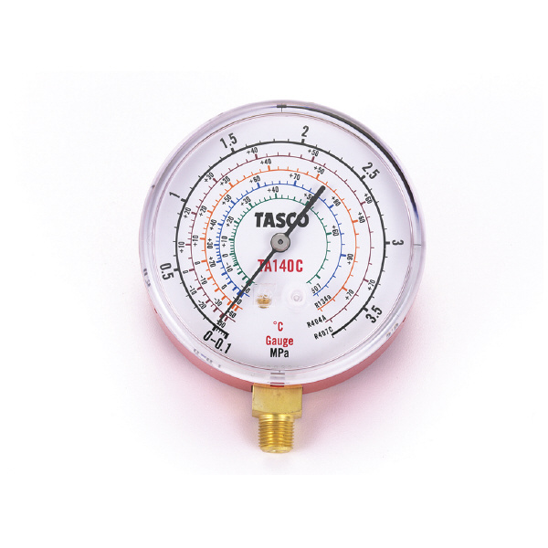 （株）イチネンＴＡＳＣＯ R407C高精度圧力計 検査合格証付 TA140C Ｒ４０７Ｃ高精度圧力計　検査合格証付 TA140C