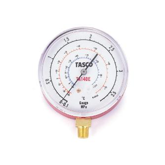 （株）イチネンＴＡＳＣＯ R134a・404A圧力計 検査証明書付 TA140E Ｒ１３４ａ・４０４Ａ圧力計　検査証明書付 TA140E