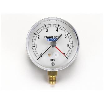 （株）イチネンＴＡＳＣＯ 75φ圧力計(7.0Mpa設置針式) TA148AF-270 ７５φ圧力計（７．０Ｍｐａ設置針式） TA148AF-270