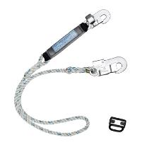 藤井電工（株） フルハーネス用ランヤード 三つ打ちロープ+FS-109-BP