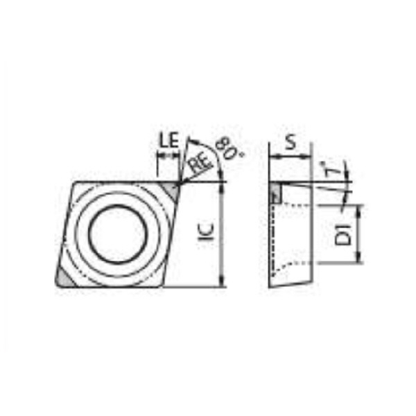 京セラ（株） チップ ダイヤ・CBN 旋削用 CCMW チップ　ダイヤ・ＣＢＮ　旋削用 CCMW060202T00815ME KBN015