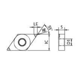 京セラ（株） チップ ダイヤ・CBN 旋削用 DNGA チップ　ダイヤ・ＣＢＮ　旋削用 DNGA150401S01225ME KBN015
