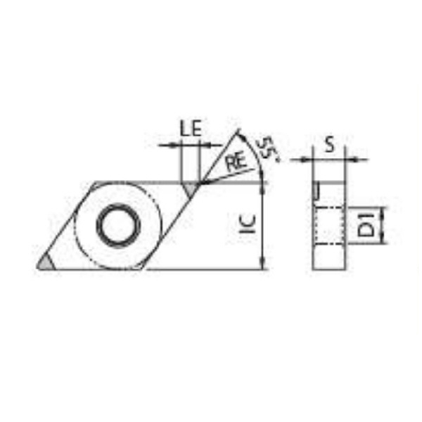 京セラ（株） チップ ダイヤ・CBN 旋削用 DNGA チップ　ダイヤ・ＣＢＮ　旋削用 DNGA150401S01225ME KBN015