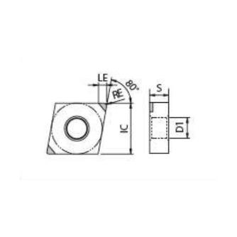京セラ（株） チップ ダイヤ・CBN 旋削用 CNGA チップ　ダイヤ・ＣＢＮ　旋削用 CNGA120404S01730MET KBN015