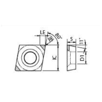 京セラ（株） チップ ダイヤ・CBN 旋削用 CPGB チップ　ダイヤ・ＣＢＮ　旋削用 CPGB080204S01035MET KBN015