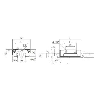 ＴＨＫ（株） LMガイド用レール(G＝15) SRS12W ＬＭガイド用レール（Ｇ＝１５） SRS12W-590LM(GK) RAIL