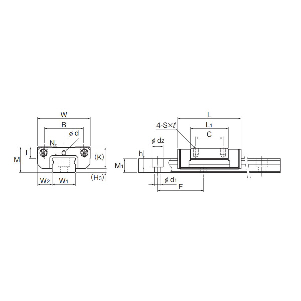 ＴＨＫ（株） LMガイド用レール(G＝15) SRS12W ＬＭガイド用レール（Ｇ＝１５） SRS12W-590LM(GK) RAIL