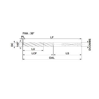 三菱マテリアル（株） 汎用超硬ソリッドドリル DVAS 汎用超硬ソリッドドリル DVAS0300X08S040 DP1120